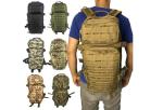 Outdoor Antiwear Molle Hiking Backpack , Polyester Military Camping Backpack