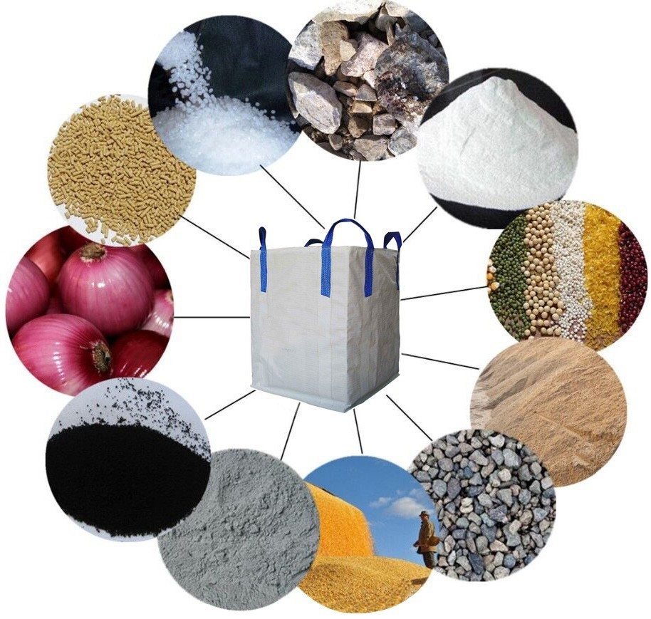 1000KG Fibc Jumbo Bags / Super Sacks Bags Spout Bottom For Steel Powder