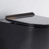 Buy cheap Commercial Tankless Wall Hung Toilet Ada 450mm 500mm Black Silent Seat Cover from wholesalers