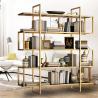 Buy cheap Modern Minimalist Stainless Steel Bookshelf Customisable Floor To Ceiling from wholesalers