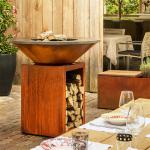Customization Corten Steel Bbq Grill Garden Barbecue Charcoal Grill High