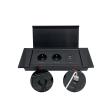 Buy cheap office furniture 2 fr power plug hydraulic conference table pop-up built-in desktop electric pop up socket outlet from wholesalers