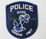 Different Shapes Iron on Embroidery Police Patches for clothing accessories
