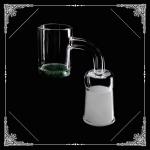 Real USA Opaque Nails domeless Flat Top Quartz Banger Green 4mm bottom
