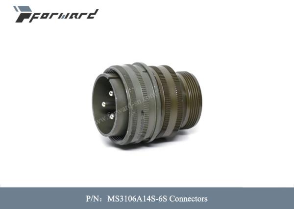Buy cheap 13A 6 Position Aviation Parts MS3106A14S-6S Connectors Current Rating 13A from wholesalers