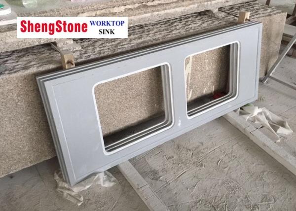 Buy cheap Grey Epoxy Resin Laboratory Countertops With Double Single Water Trough Hole from wholesalers