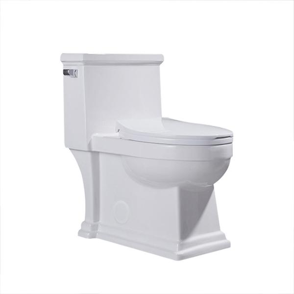 Buy cheap One Piece Elongated Skirted Toilet 1.6 Gpf Siphonic Flushing Toilet White from wholesalers