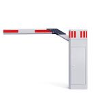 LED Light Integrated Boom Barrier Gate Vehicle Access Roadway Security Support