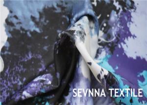 Buy cheap Wet Print Polyester Screen Fabric , Solid Dyed Custom Printed Polyester Fabric from wholesalers
