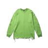 Buy cheap Hip Hop Round Neck Sweatshirt Cotton Blank Long Sleeve Distressed Unisex Pullover from wholesalers