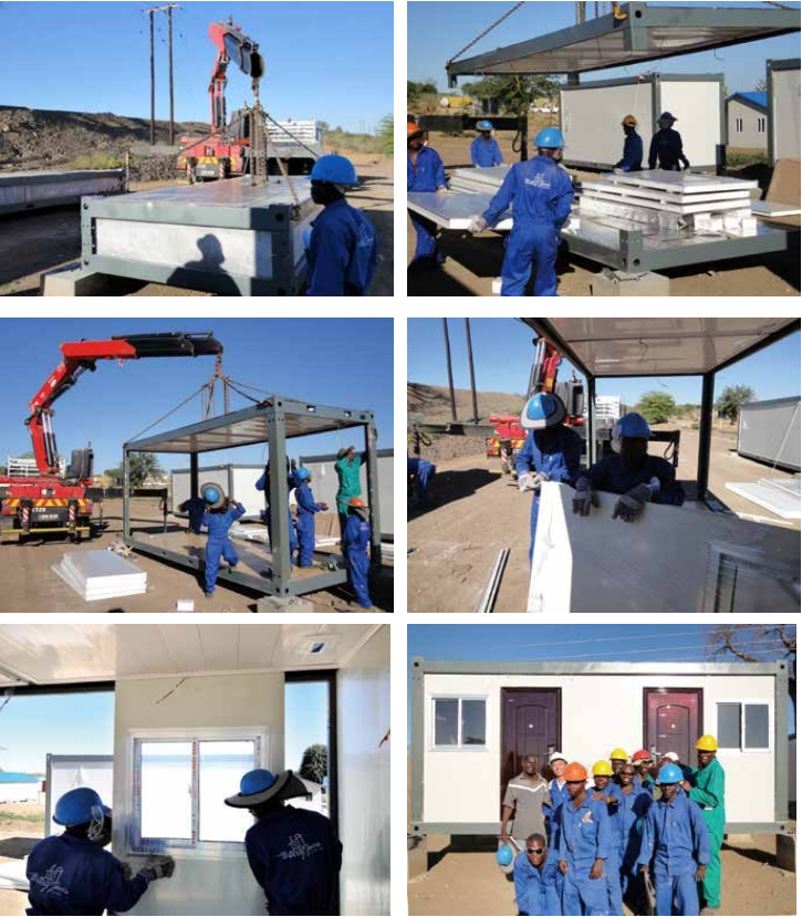 Q355 Q235 Modular Container Buildings Prefab Container Homes Customized