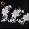 Buy cheap 25cm Width Fashion Lace Trim Polyester 3D Embroidered Flower Trim For Wedding from wholesalers