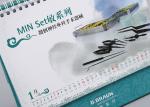 White Metal Binding Office Desk Calendar Cmyk Full Color And Paper Printing