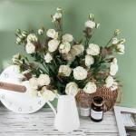 Multi-head artificial rose home decoration wedding artificial flowers