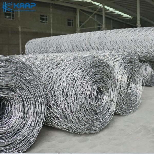 Buy cheap Galvanized Heavy Hexagonal 0.3mm Woven Wire Mesh from wholesalers