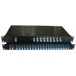 1U 19 Inch MUX DEMUX CWDM Dual / Single Fiber 1270~1610nm Rack Mount 4/8/16/18