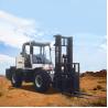 Buy cheap Customized Off Road Forklift 42KW 3500kg Construction Fork Lift from wholesalers