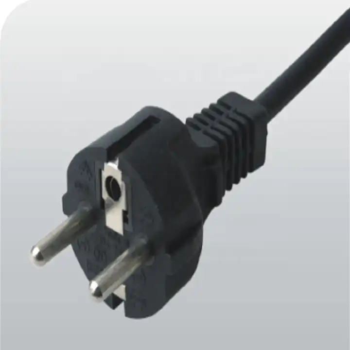 XianDa vde ac 2 pin british 16a 250v ac tv Flat EU Swiss euLaptop 90 Degree European extention dryer Power cable Cord