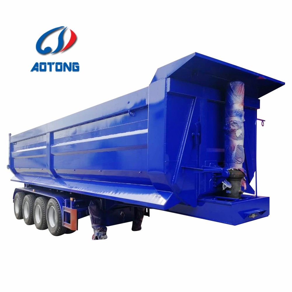 40 Ton Dump Truck Tractor Tipper Trailer Semi-Trailer Sales for Tractor Rim 9.00-22.5