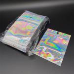 Custom Printed Mini Custom Mylar Bag Cute Window Clear Holographic Die Cut Pouch