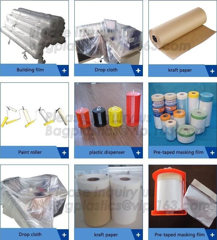 make to order painter drop dust sheet,dust proof transparent dust sheet cover made in china, transparent plastic cover s