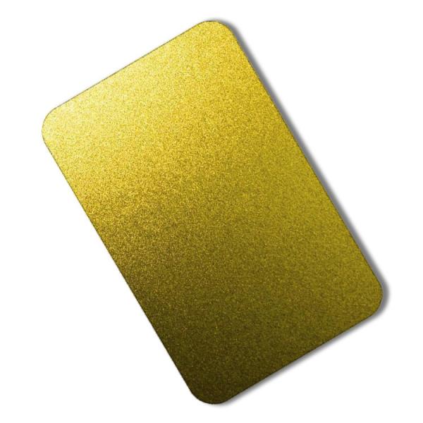 Buy cheap 304 Bead Blasted Stainless Steel Sheet Gold Mirror PVD 1.2 x 1219 x 2438mm from wholesalers