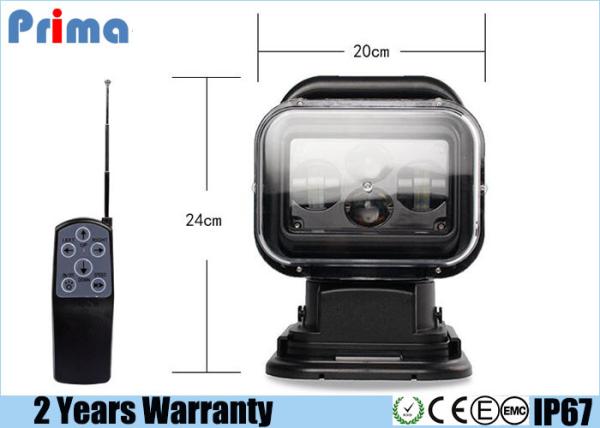 Buy cheap 60W CREE LED Portable Search Lights , 5040lm Marine Remote Spotlight from wholesalers