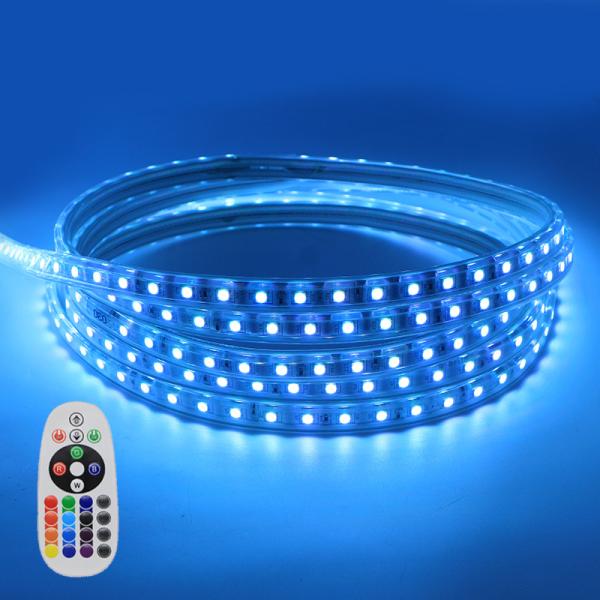 Buy cheap 110V Remote Control Smart LED Rope Lights , Dimmable Smd LED Flexible Strips 5050 from wholesalers