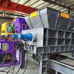 Double Shaft Municipal Solid Waste Plastic Crusher Machine Sponge Foam Shredder
