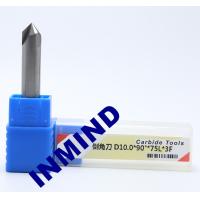 Buy cheap Carbide Chamfer Tool Milling Machine End Mills , 8mm Diameter 90 Degree Milling product