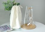 Korean Style PVC Tote Bag With White Cotton Bag Inside And Leather Drawstring