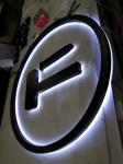 7000K Backlit Halo Lit Stainless Steel Channel Letter Signs Acrylic LED