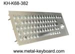 Panel Mount Metal Industrial PC Keyboard with Waterproof Trackball