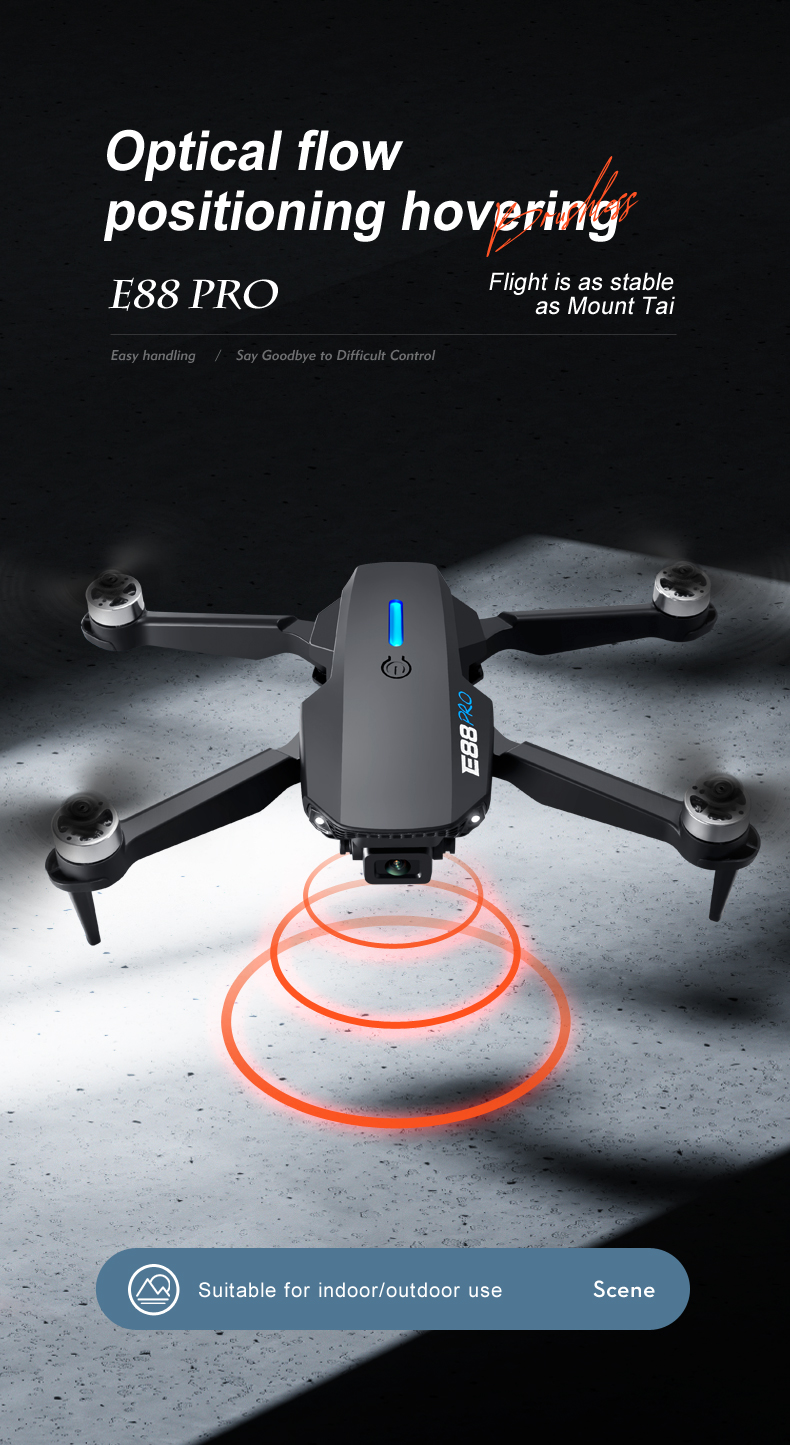 W18Hw Drone For Agriculture Inspection With Headless Mode And 360° Special Effects Rolling For Custom Flight Path Setting