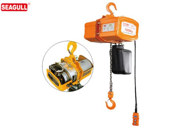Buy cheap 3t 5t 60hz Electric Single Phase Chain Hoist For Wharf , Lifting Height 12m from wholesalers