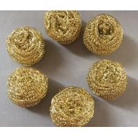 Buy cheap Strong Decontamination Copper Scrub Pad , Antibacterial Brass Copper Wool Pad product