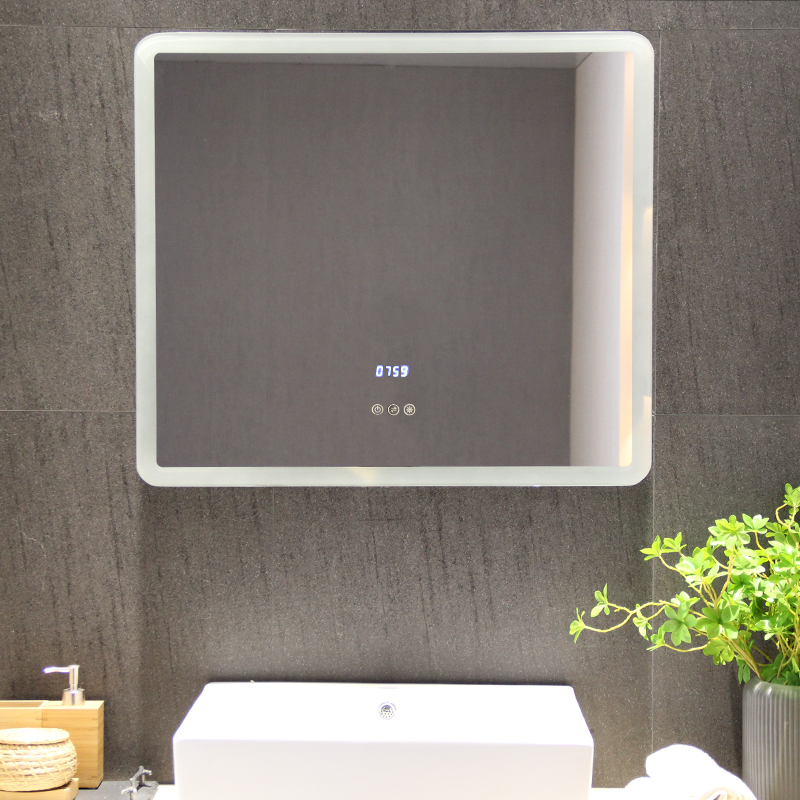 Touch Sensor LED Vanity Mirror for Private Label Medicine Cabinet and Gold Bathroom