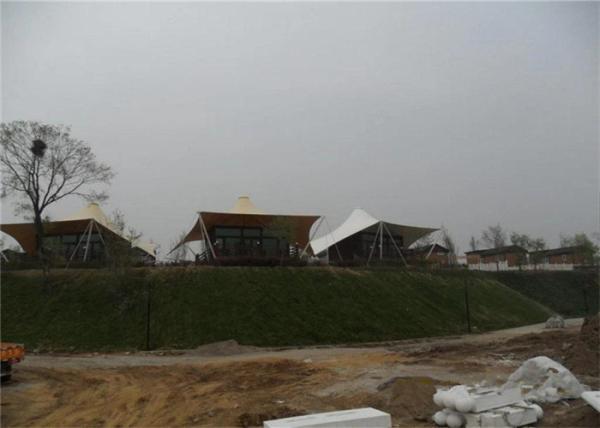 Buy cheap Heat Insulation Hotel Portable Glamping Tents UV Protection White Anti - Aging from wholesalers