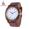 Buy cheap Aliexpress hot selling high quality wood case watch genuine leather strap mens luxury watch from wholesalers