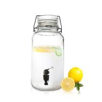 Buy cheap Multifuntional Classic Glass Juice Dispenser Round Lead Free For Hotel product