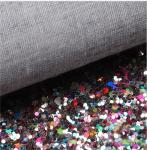 Printed Soft Glitter PU Leather Glamorous Sequins Bright Candy 1.2mm Thick
