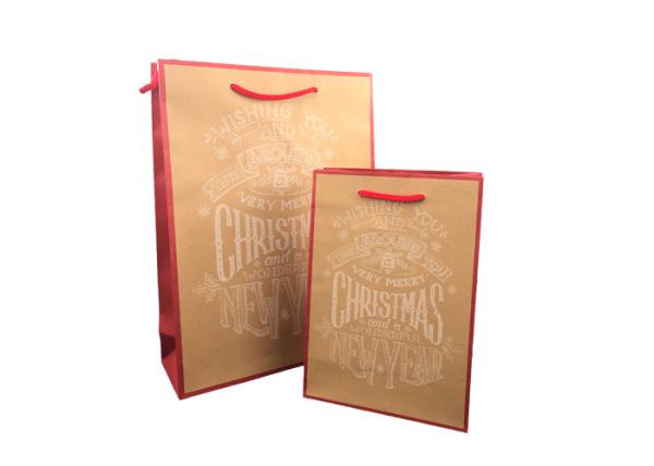 Buy cheap Recyclable Kraft Personalized Brown Paper Bags Environmental Protection from wholesalers