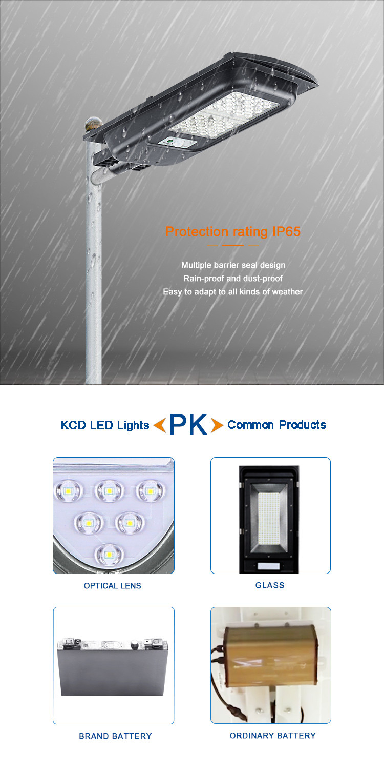 IP67 Waterproof Aluminum 200W Integrated Solar Street Light