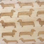 Star Pattern Solid Wooden Baking Tools Bakers Wooden Dough Roller