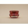 Buy cheap Red Diamond Shape Empty Cosmetic Pots ABS Plastic Cap OEM Design Available from wholesalers