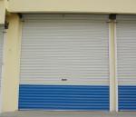 Buy cheap Commercial Security Steel Roll Up Doors 230V Fast opening PLC system from wholesalers