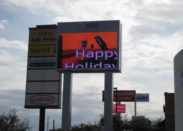 10mm Pixel Pitch Outdoor LED Billboards Full Color , Commercial Advertising LED