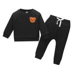 Casual Cartoon Long Sleeved Two Piece Set For Children Baby