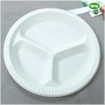 Eco-Friendly Natural Plant 10 Inch 3-Compartments -Disposable Bioplastic 10 Inch