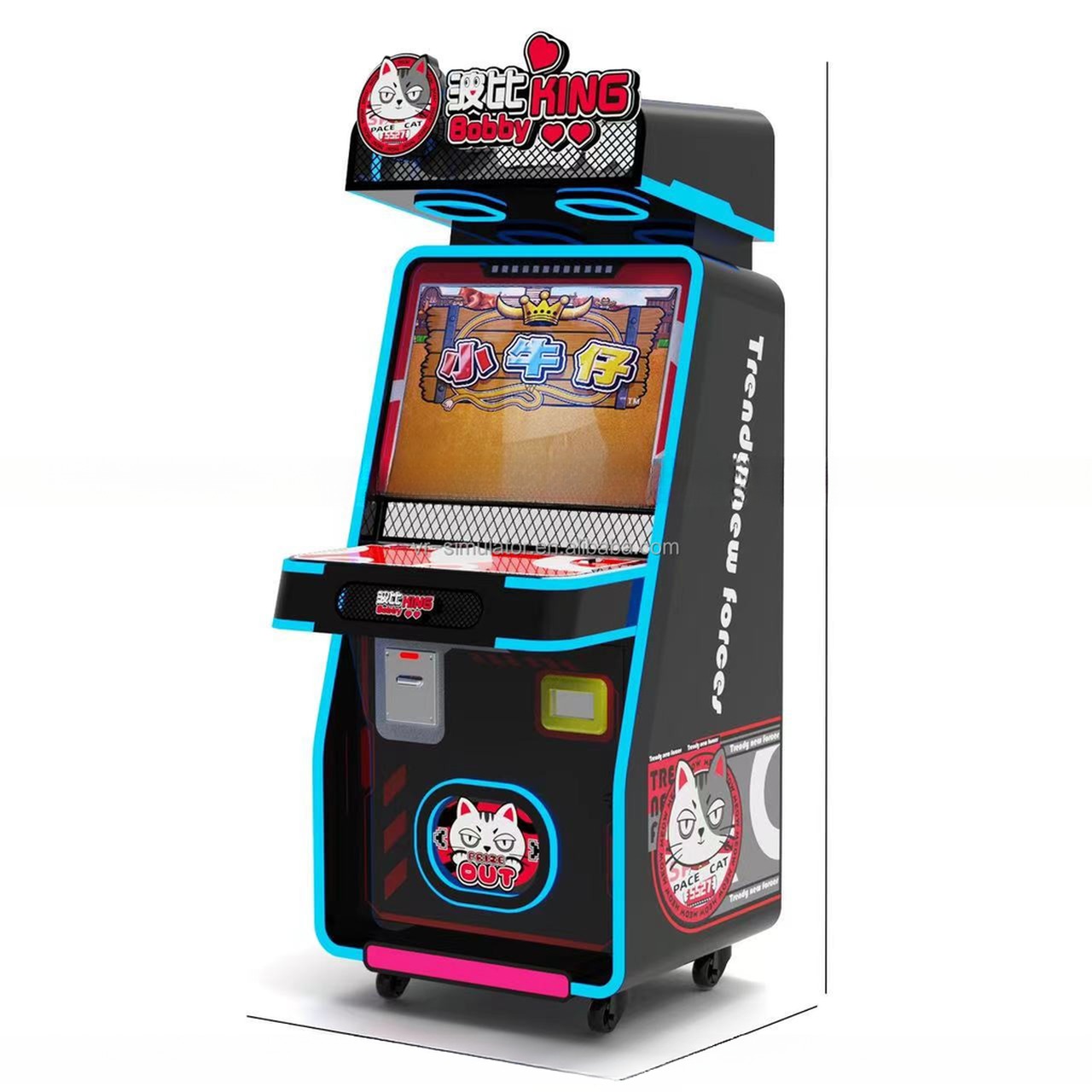 King Bobby Ticket Redemption Game Machine Finger Guessing Games Coin Operated